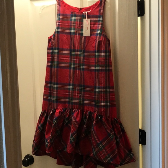 vineyard vines red plaid dress